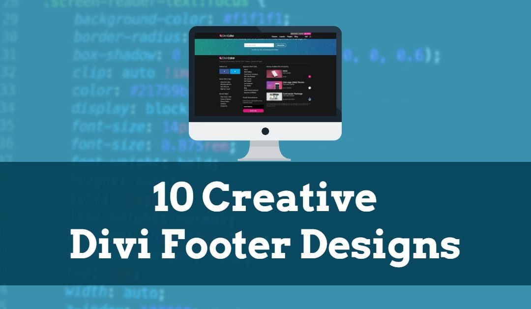 10 Creative Divi Footer Designs
