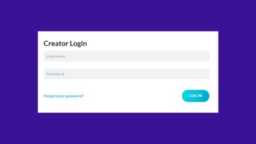  Log into your creator's account prompt