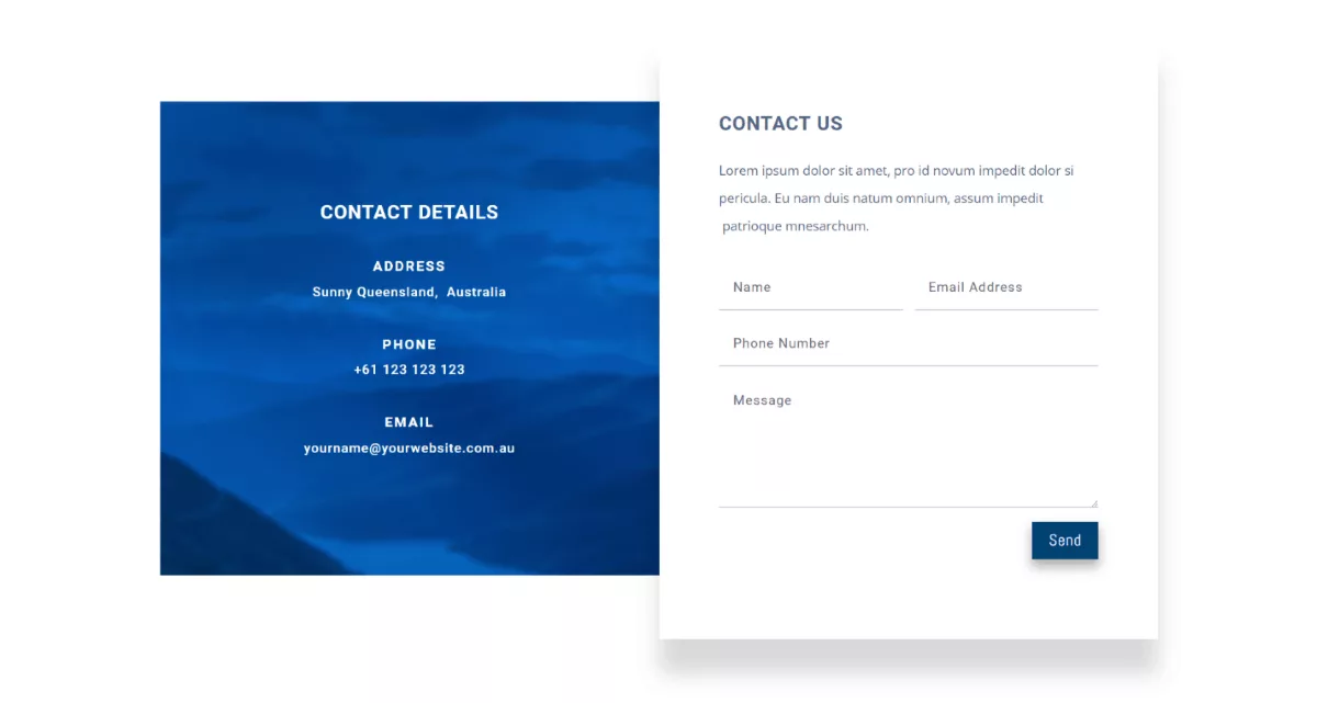 Free Divi Contact Page Layouts