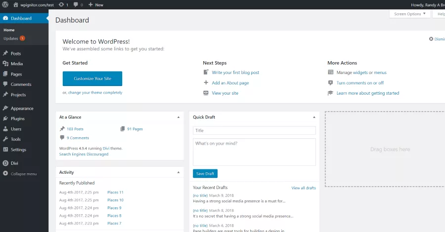 Updating Divi