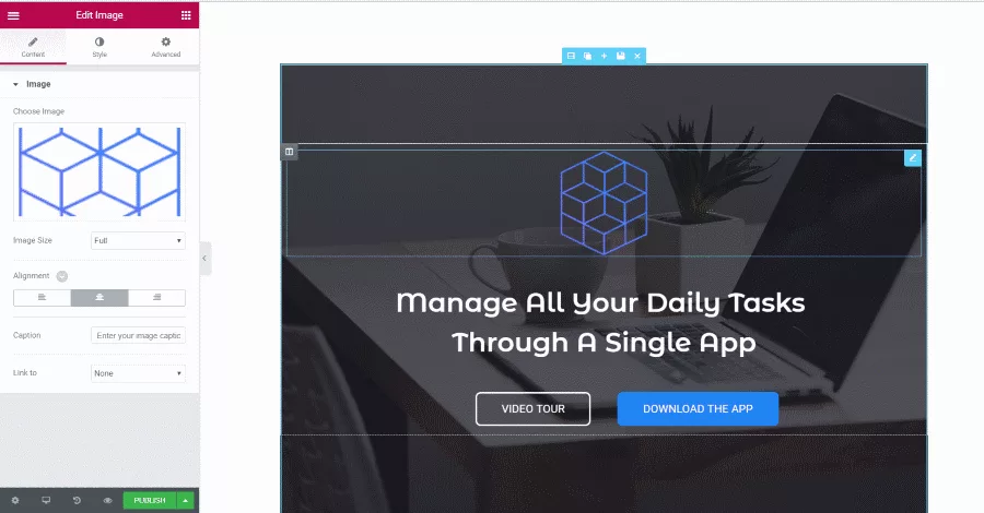 Elementor is a plugin that adds a drag and drop builder to any WordPress theme.