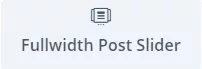 Shows the Divi Fullwidth Post Slider module
