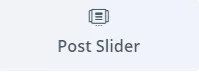 The Divi Post Slider Module