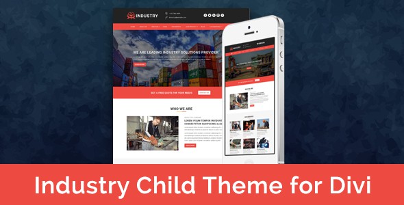 Industry – Child Theme for Divi on Divi Cake