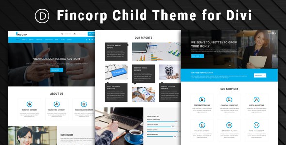 Fincorp – Child Theme for Divi on Divi Cake
