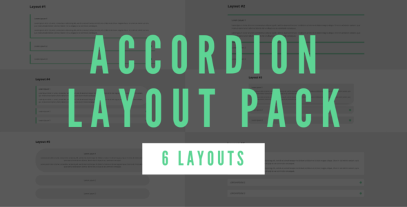Accordion Layout Pack (6 Layouts) on Divi Cake