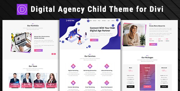 Digital Agency – Divi Child Theme on Divi Cake