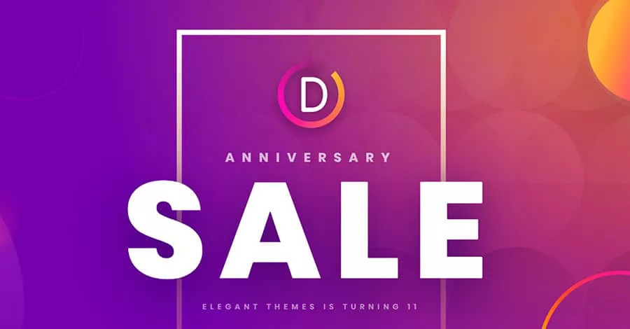 Divi Anniversary Sale