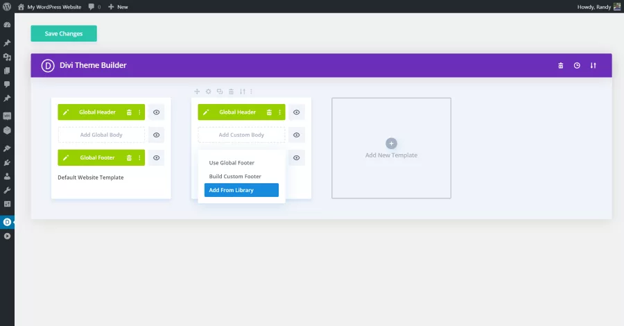 Creating Footer Templates