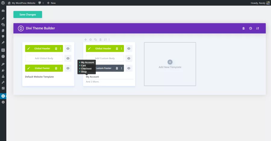 Creating Footer Templates