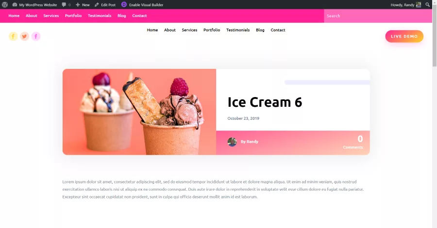 Creating Header Templates