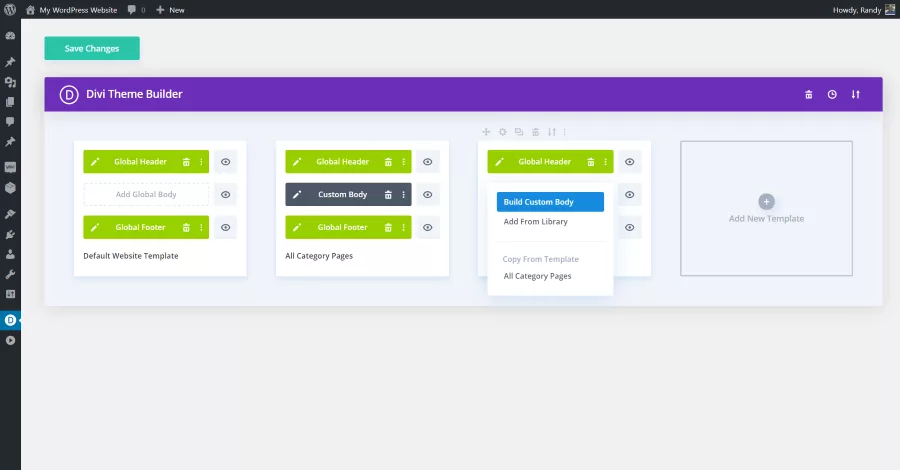 Products Page Example