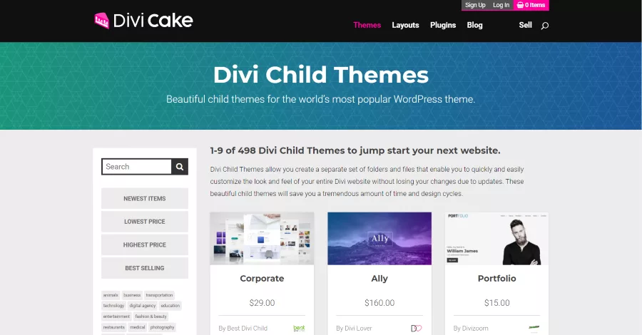 Image about the Divi Child Theme