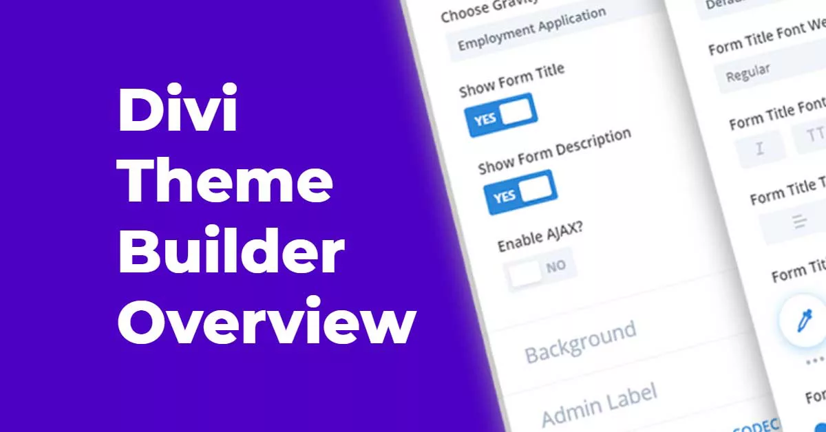 Divi Theme builder preview screenshots.