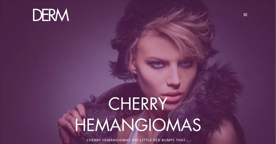 The Derm theme is designed for body treatment businesses, featuring a home page with a full-screen parallax image slider and colorful cutout sections. It includes a category page with a single-column layout and sidebar, enhancing user navigation.