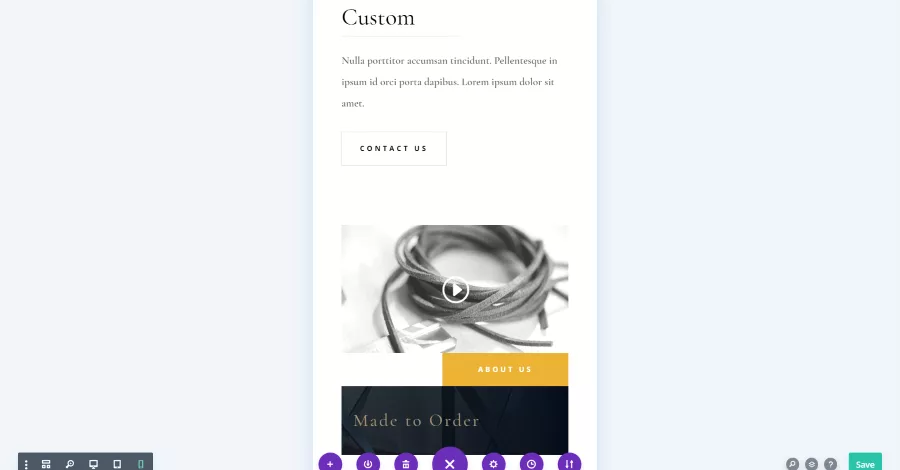 Divi’s Default Responsive Previews