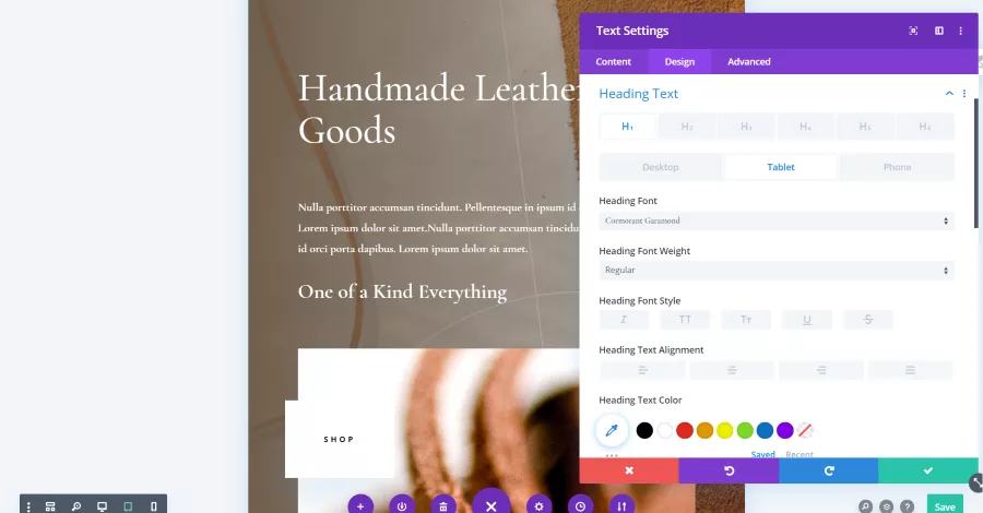 Divi’s Default Responsive Previews