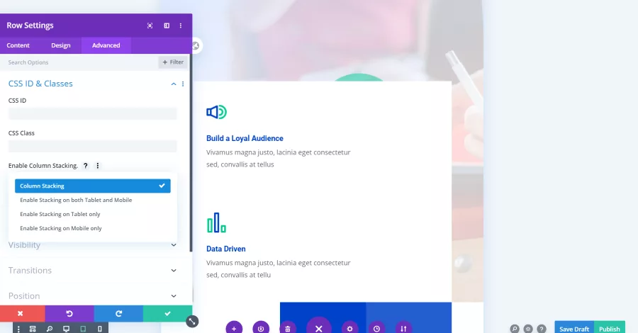 Divi Responsive Helper Column Stacking Order
