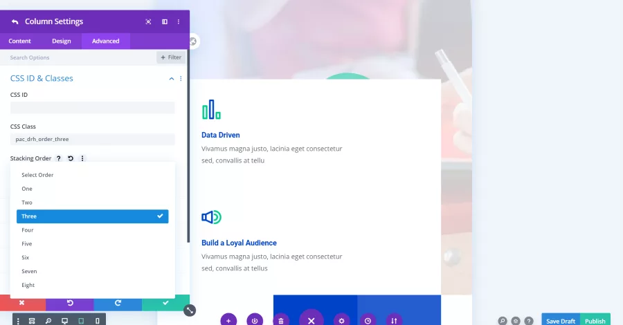 Divi Responsive Helper Column Stacking Order
