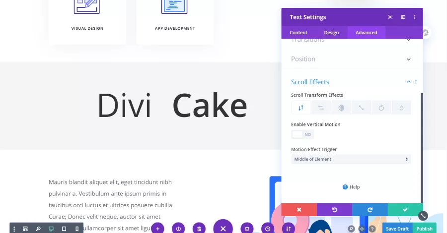 Divi Scroll Effects