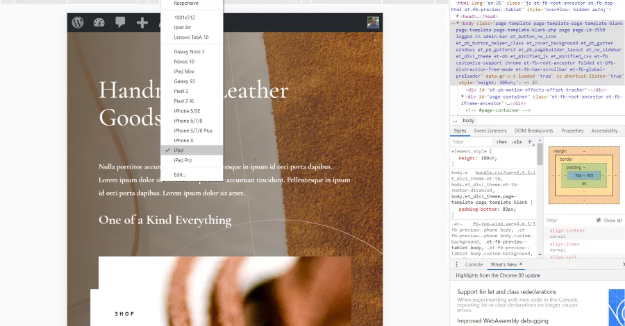 Google Chrome Dev Tools