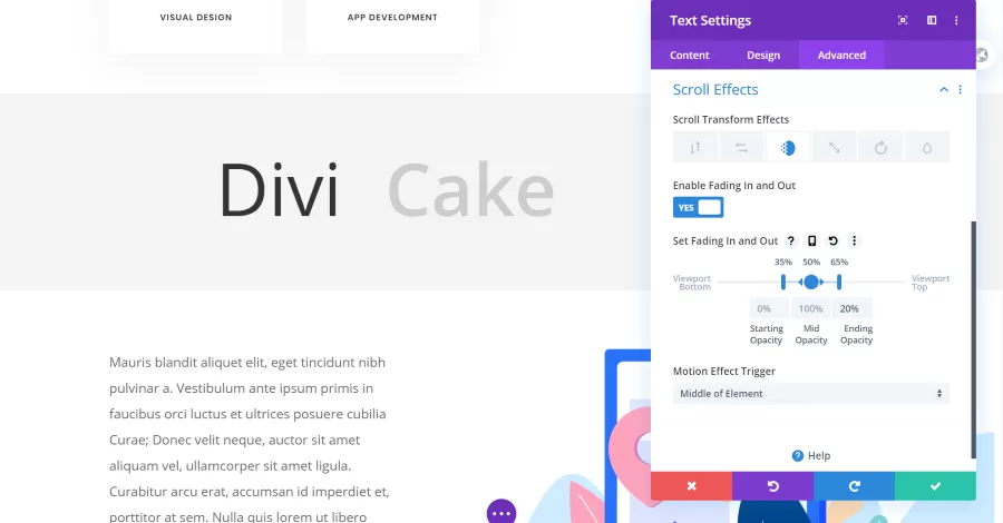 Scroll Transform Effects – Fading In and Out