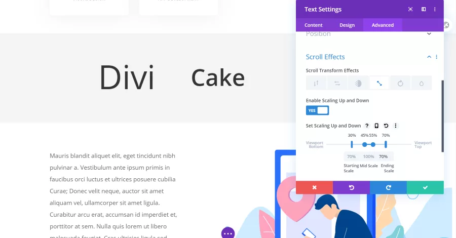 Scroll Transform Effects – Scaling Up and Down