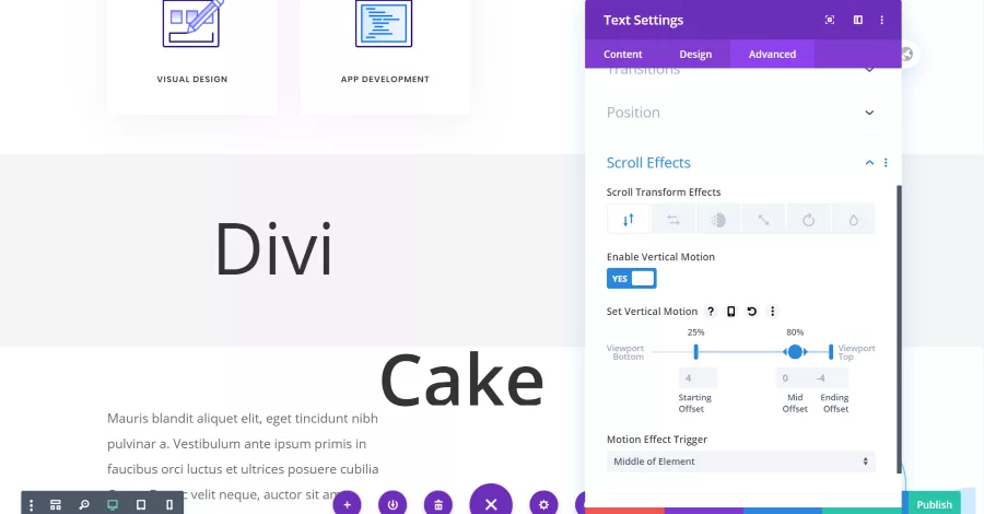 Scroll Transform Effects – Vertical Motion