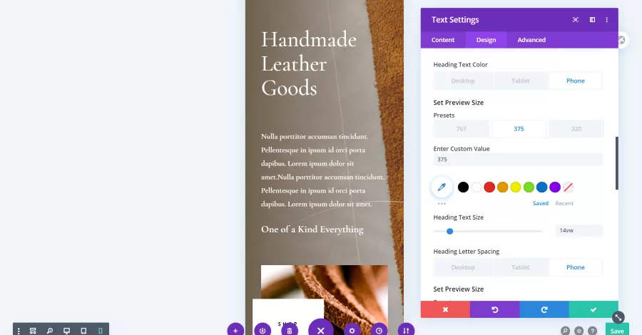 Using Divi Responsive Helper
