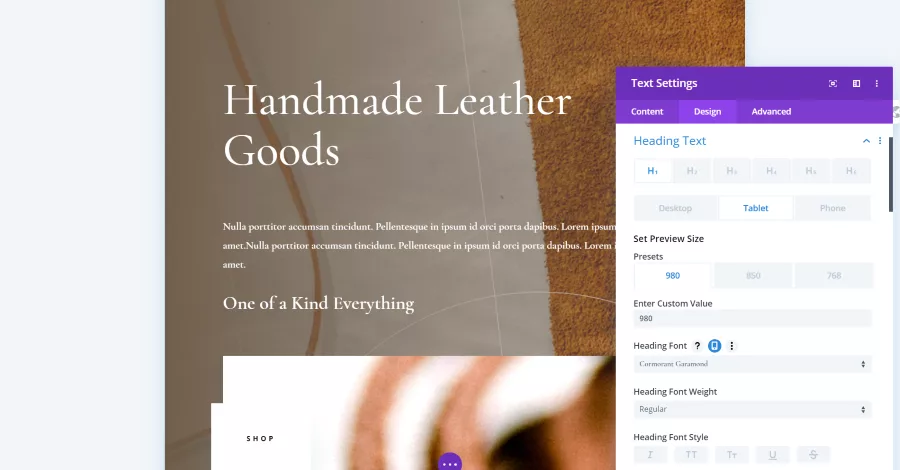 Using Divi Responsive Helper