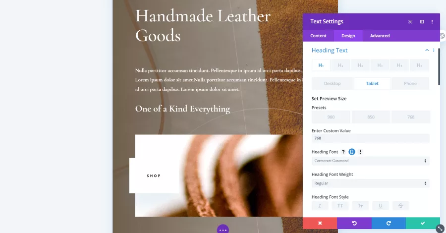 Using Divi Responsive Helper