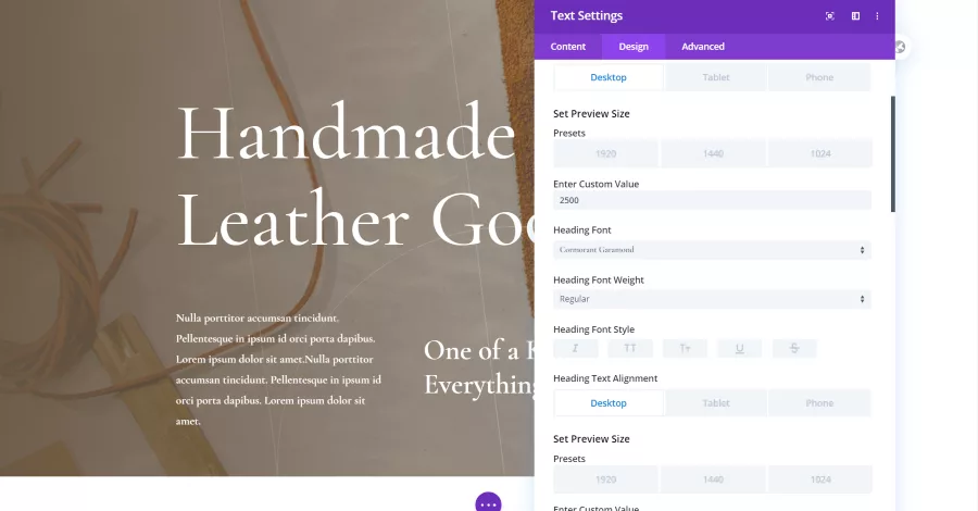 Using Divi Responsive Helper