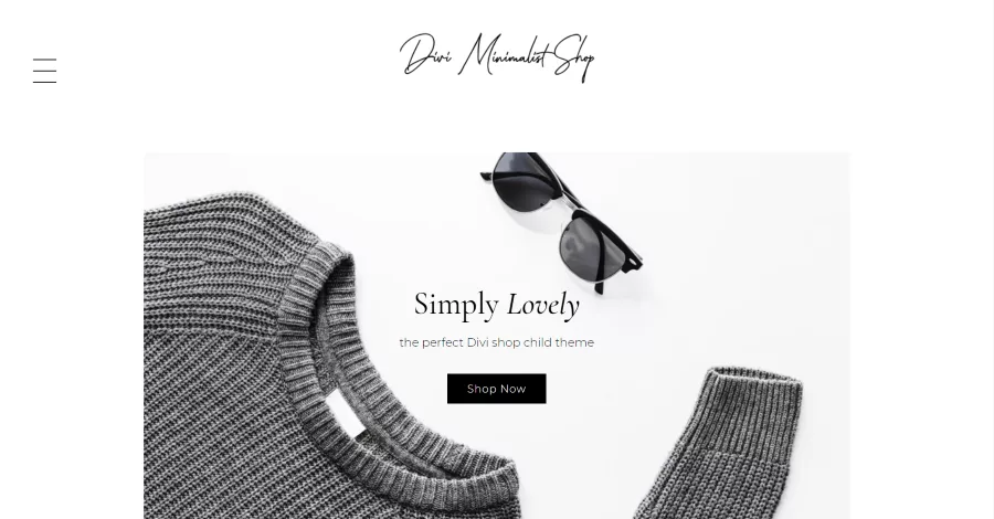 Divi Minimalist Shop