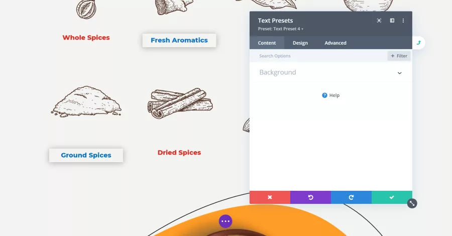 Applying the Preset from the Menu