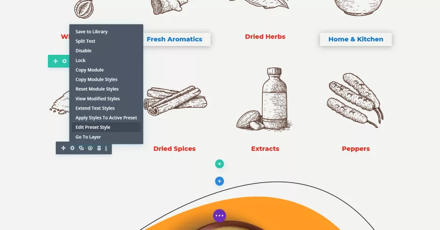 Applying the Preset from the Menu