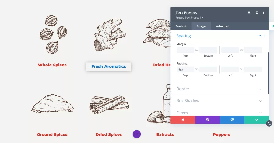 Using Divi Presets