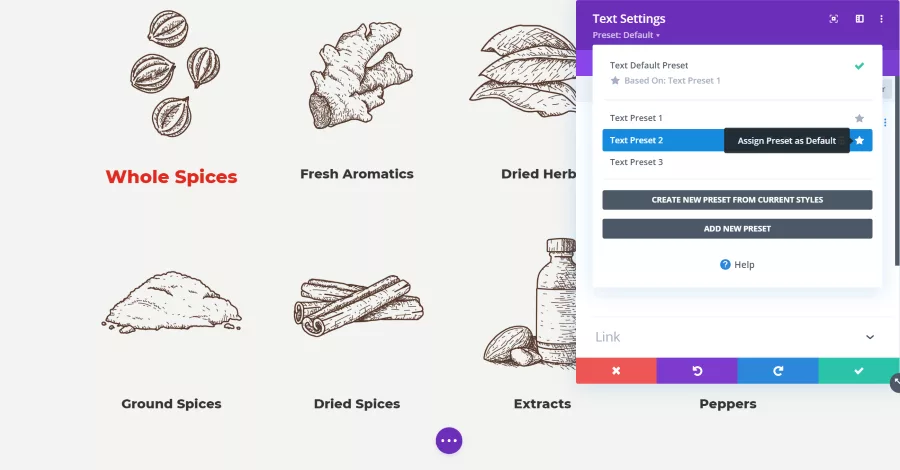 Using Divi Presets