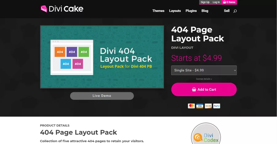404 Page Layout Pack
