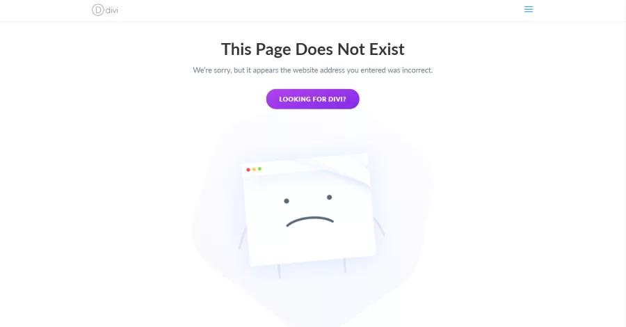 404 page result