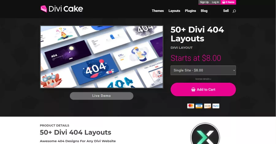 50+ Divi 404 Layouts