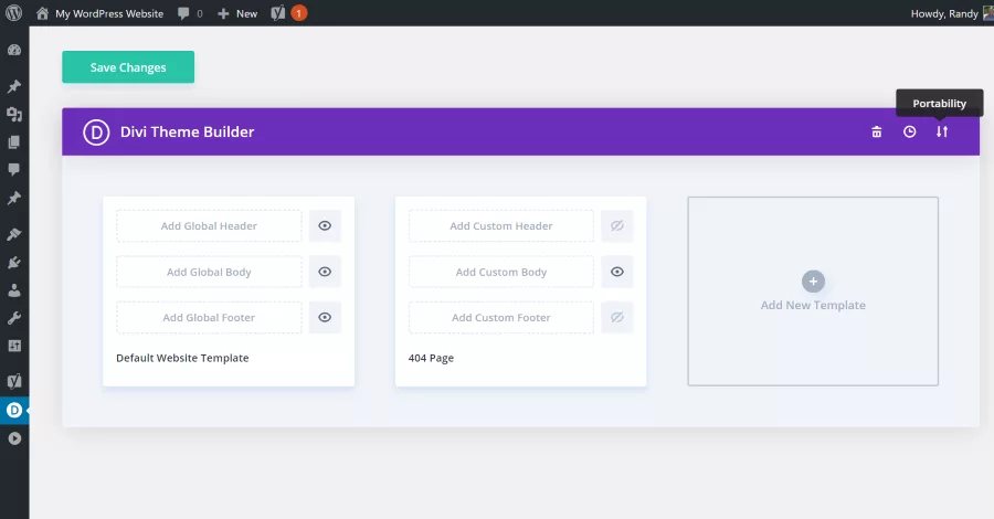 Importing layouts