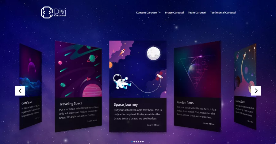 Divi Carousel Module