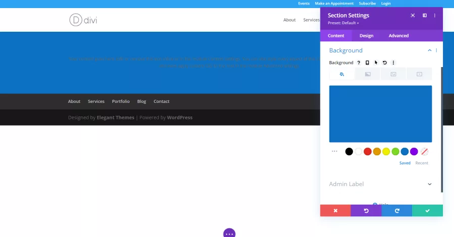Creating a Divi Layout