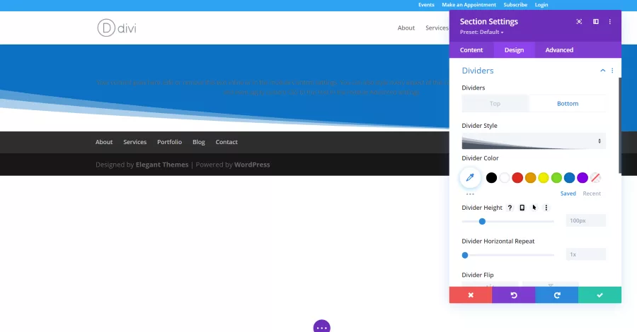 Creating a Divi Layout