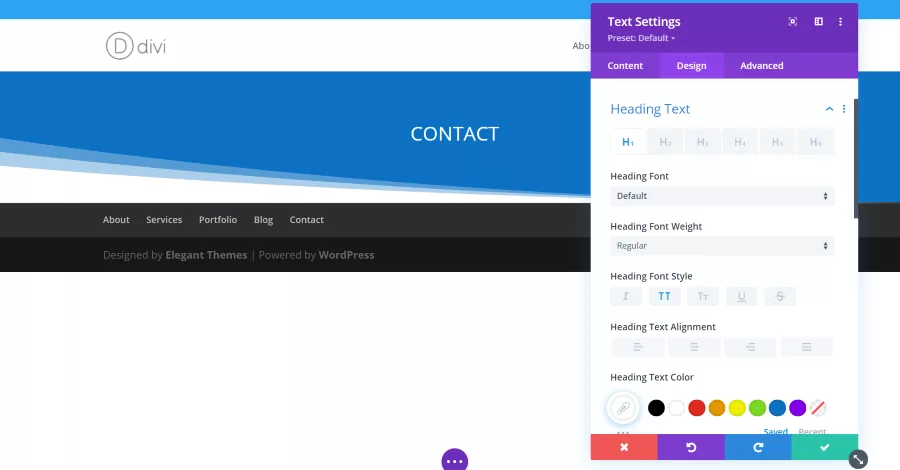 Creating a Divi Layout