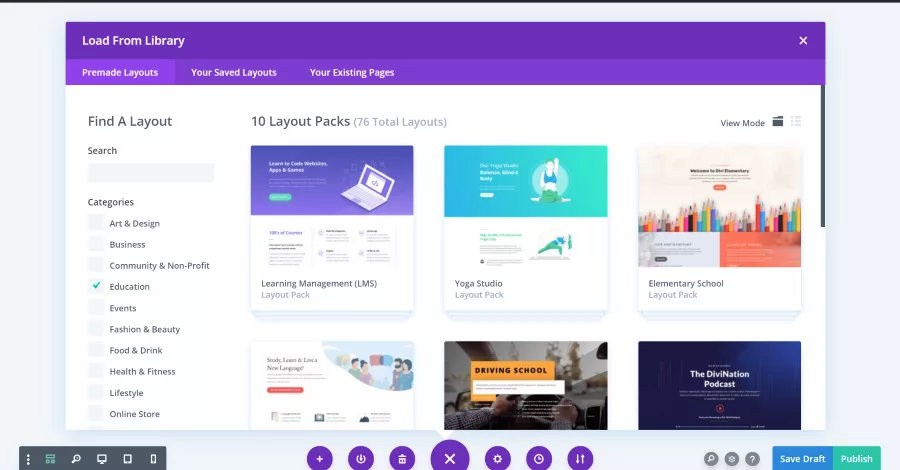 Premade Layouts