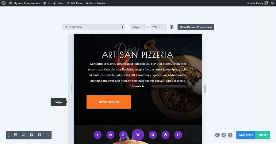Viewing a Custom Size