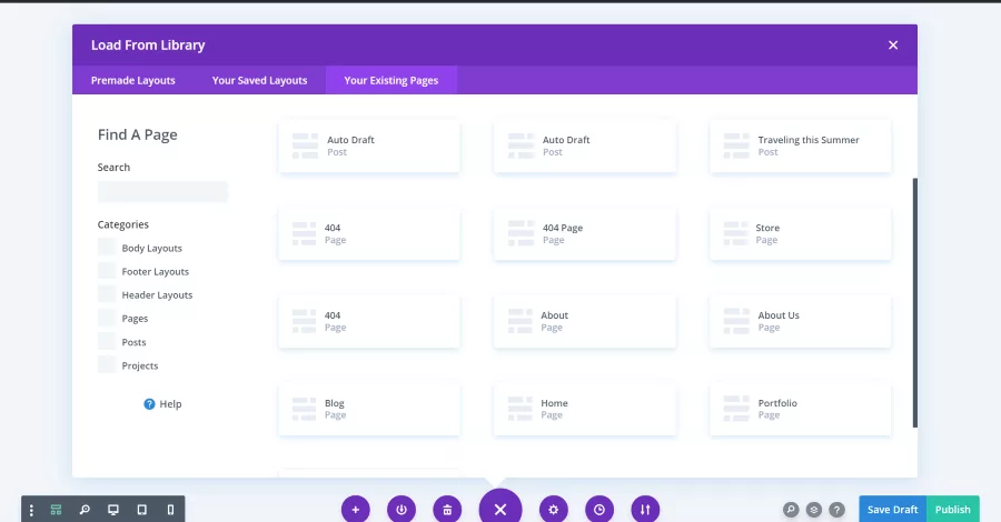 Your Existing Pages