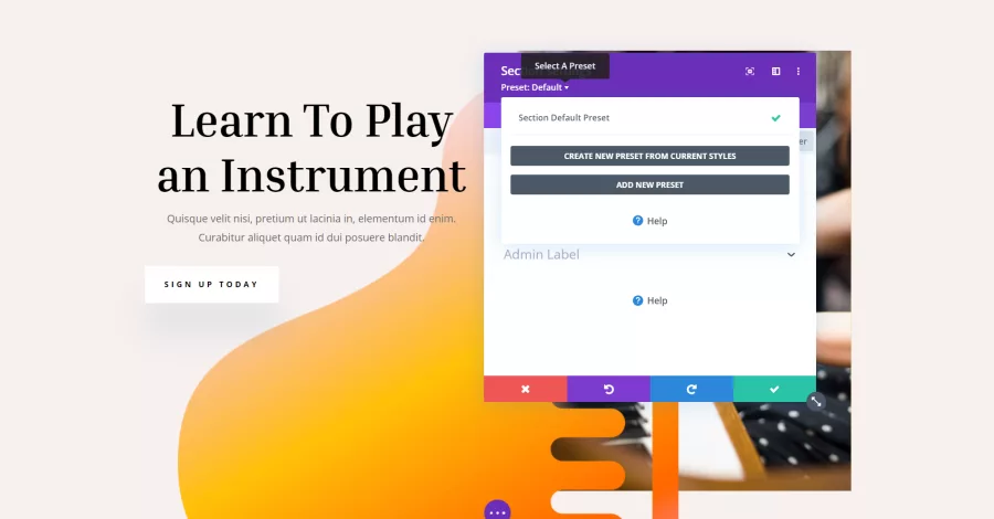 A “Divi Preset” in the Divi Builder is a pre-designed configuration that enables quick and consistent styling for modules, sections, or pages within the Divi theme.