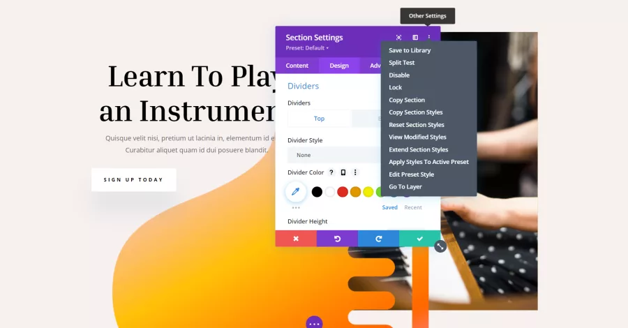 Explore various modal settings in Divi, including customization options for animation, styling, close button behavior, overlay settings, and more to tailor the modal’s appearance and functionality.